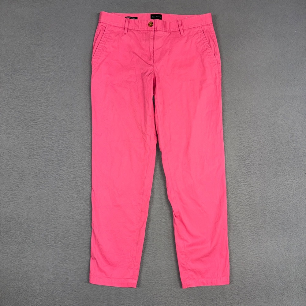 Talbots Pants Womens 6 Pink  Relaxed Chino Straight Leg Stretch Cotton Casual